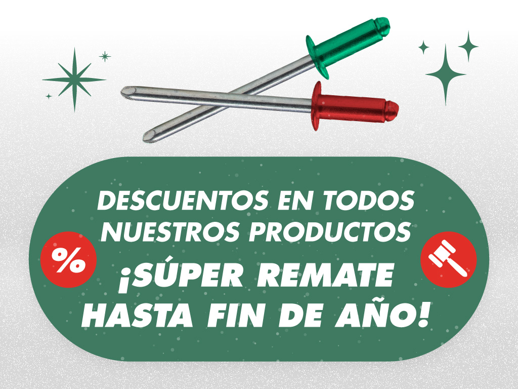 ¡Descuentos en TODOS nuestros productos! ¡Súper remate hasta fin de Año!